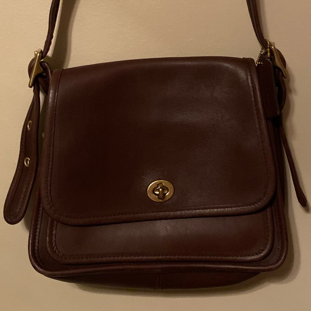 Coach satchel style w/ long strap